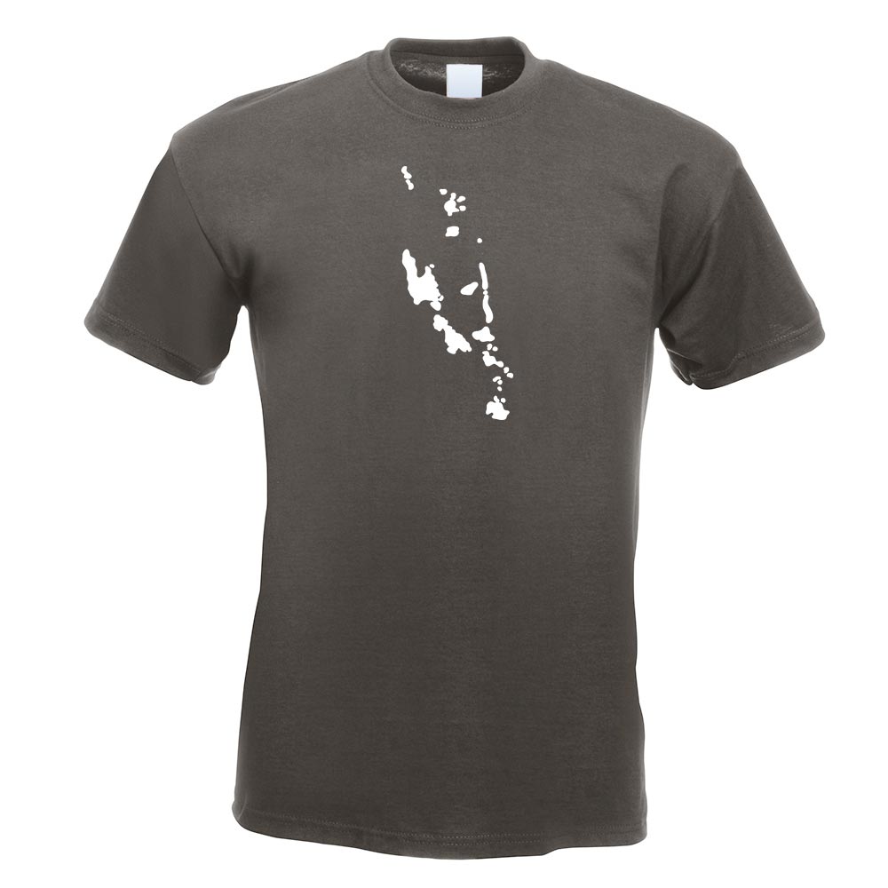 Vanuatu Umriss Kontur T-Shirt Motiv bedruckt Funshirt Design Print - Picture 9 of 19