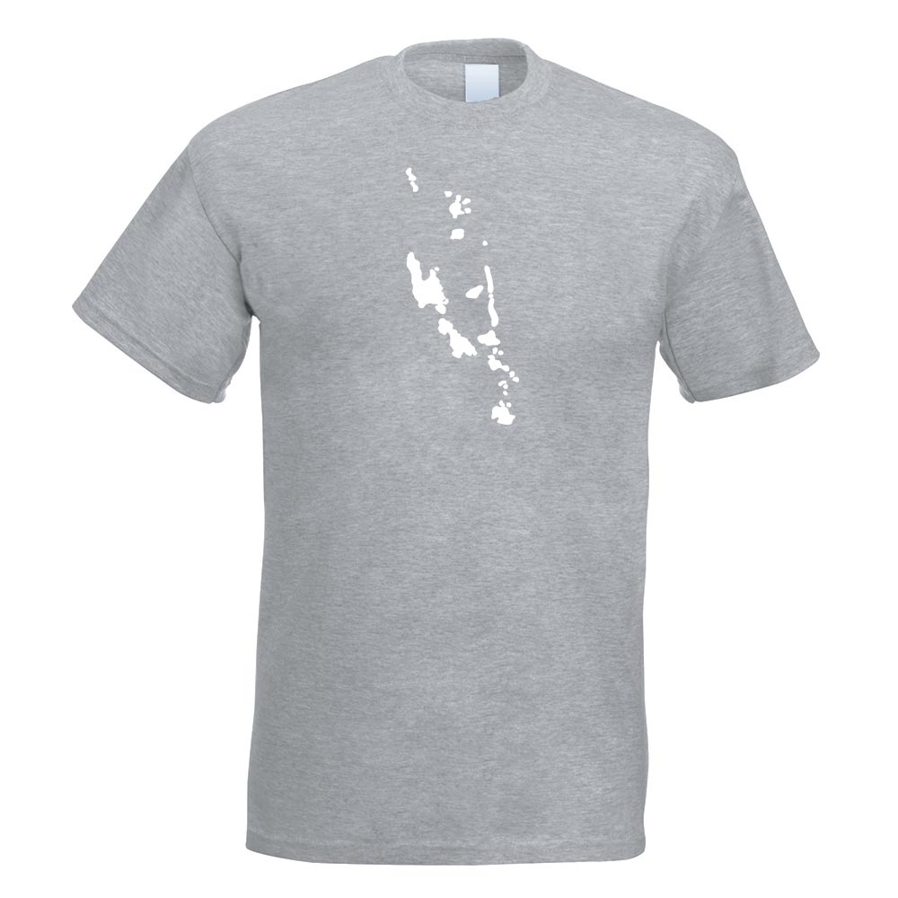 Vanuatu Umriss Kontur T-Shirt Motiv bedruckt Funshirt Design Print - Picture 10 of 19
