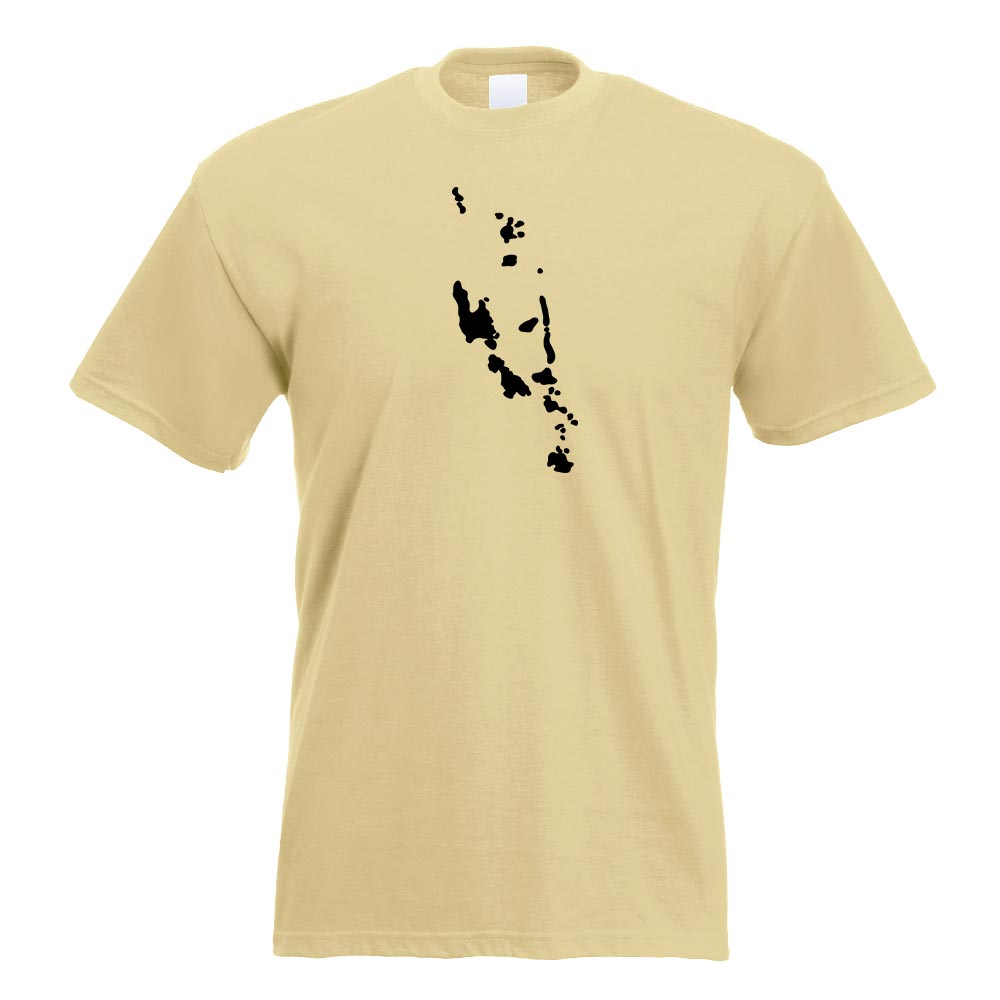 Vanuatu Umriss Kontur T-Shirt Motiv bedruckt Funshirt Design Print - Picture 12 of 19