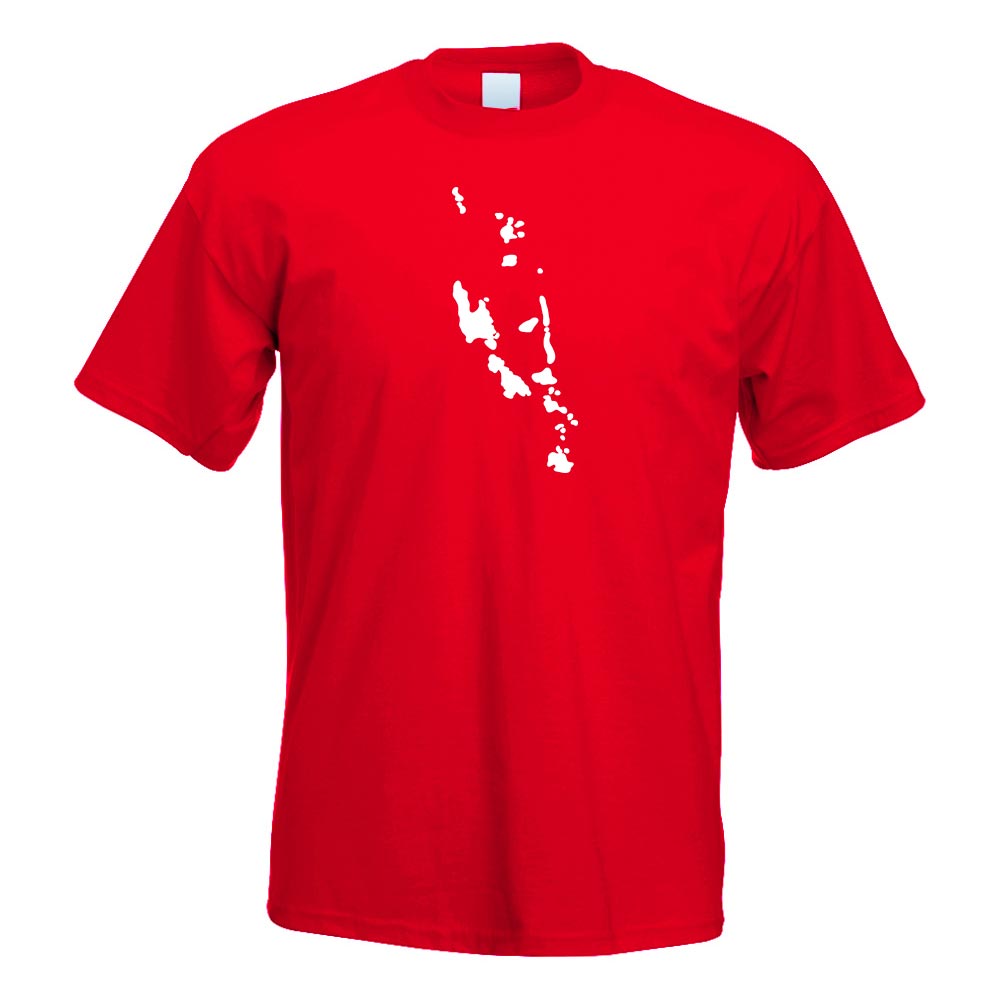 Vanuatu Umriss Kontur T-Shirt Motiv bedruckt Funshirt Design Print - Picture 16 of 19