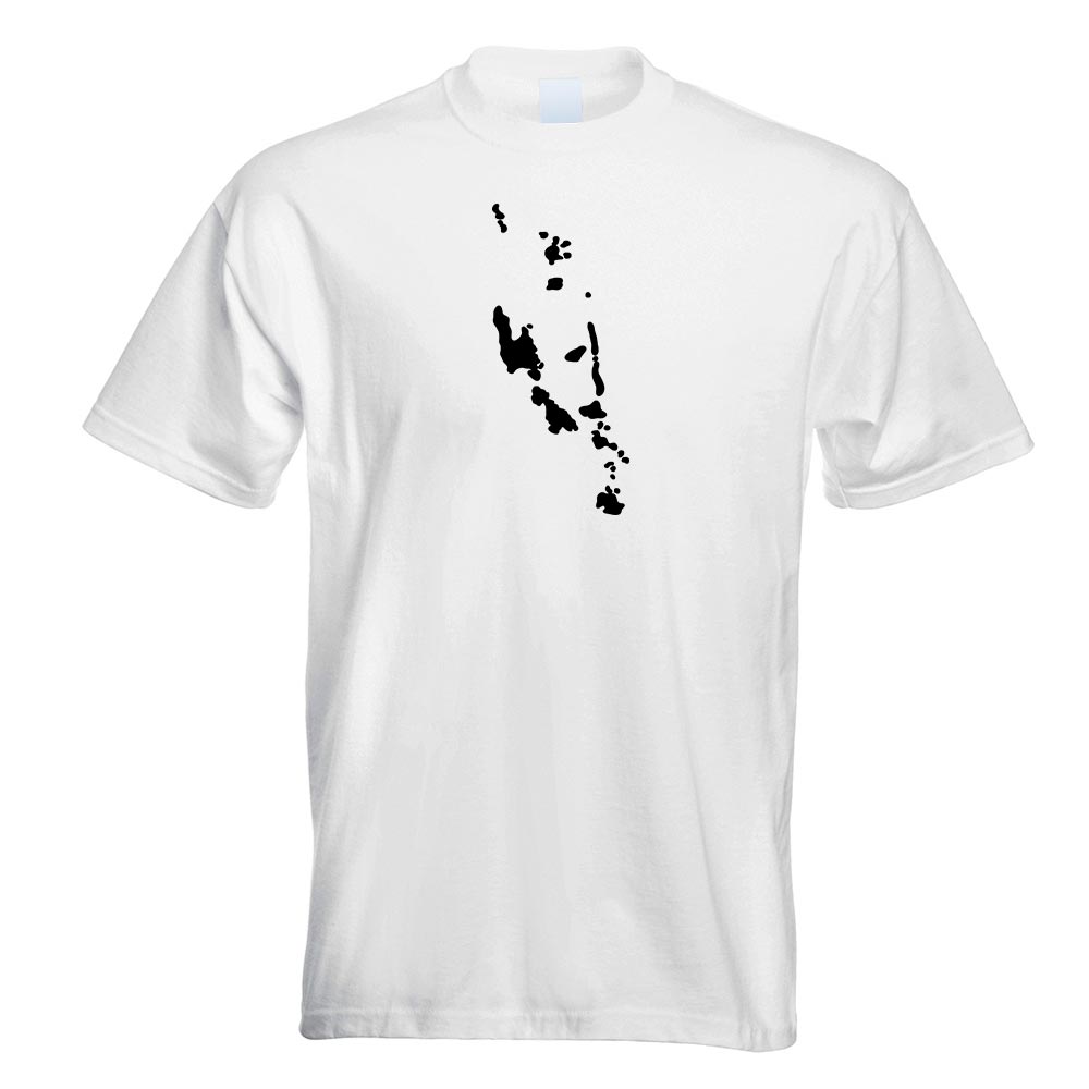 Vanuatu Umriss Kontur T-Shirt Motiv bedruckt Funshirt Design Print - Picture 19 of 19