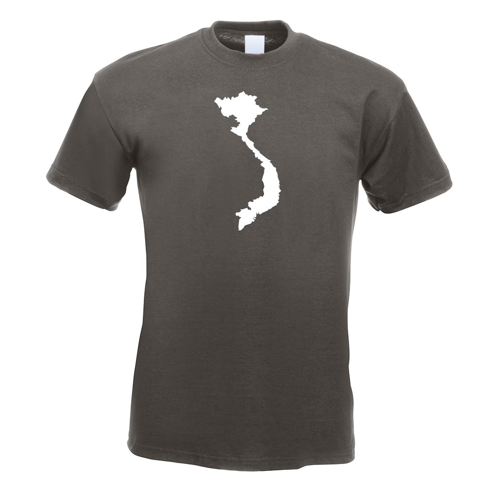 T-Shirt Vietnam Contour Imprimé Design Funshirt - Picture 9 of 19