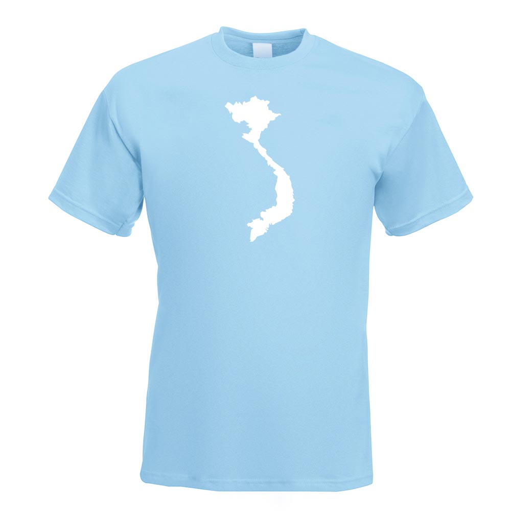 T-Shirt Vietnam Contour Imprimé Design Funshirt - Picture 11 of 19