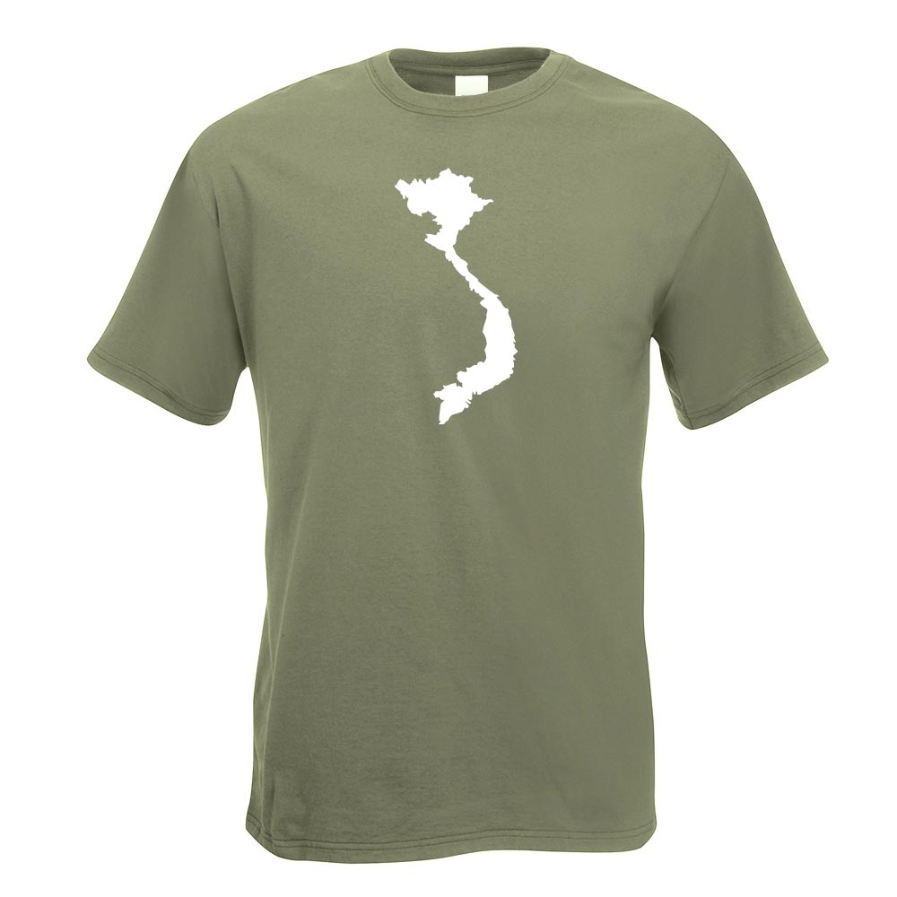 T-Shirt Vietnam Contour Imprimé Design Funshirt - Picture 14 of 19