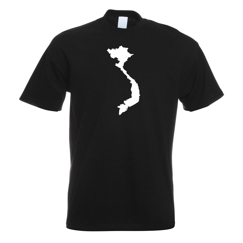 T-Shirt Vietnam Contour Imprimé Design Funshirt - Picture 18 of 19