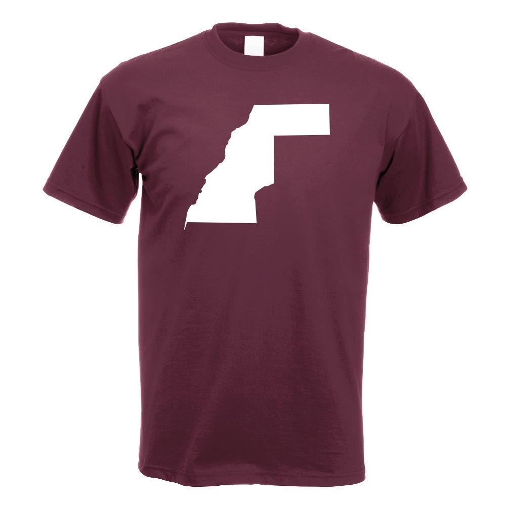 Westsahara Umriss Kontur T-Shirt Motiv bedruckt Funshirt Design Print - Picture 5 of 19