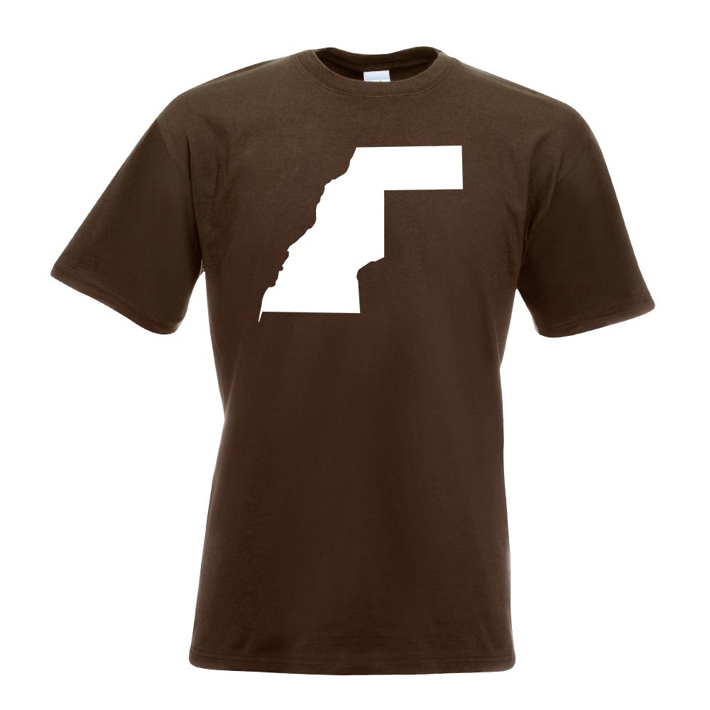 Westsahara Umriss Kontur T-Shirt Motiv bedruckt Funshirt Design Print - Picture 6 of 19