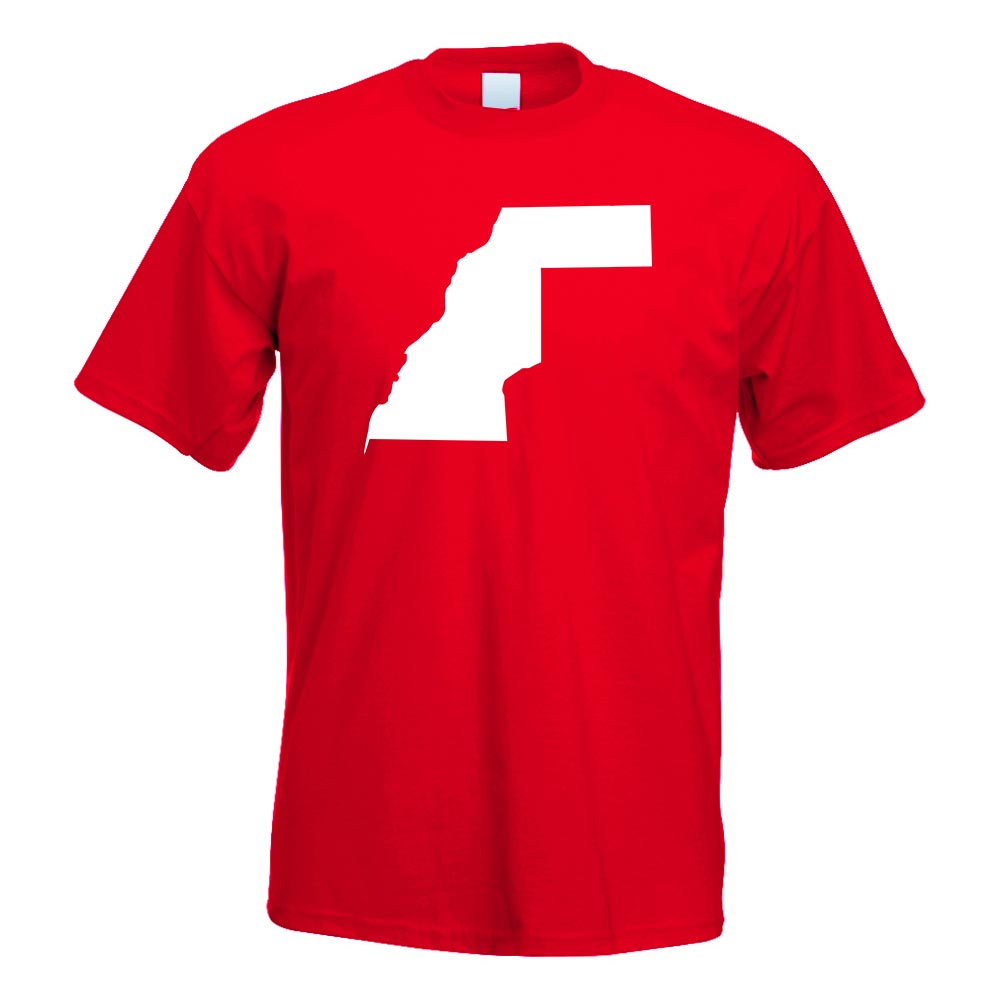 Westsahara Umriss Kontur T-Shirt Motiv bedruckt Funshirt Design Print - Picture 16 of 19