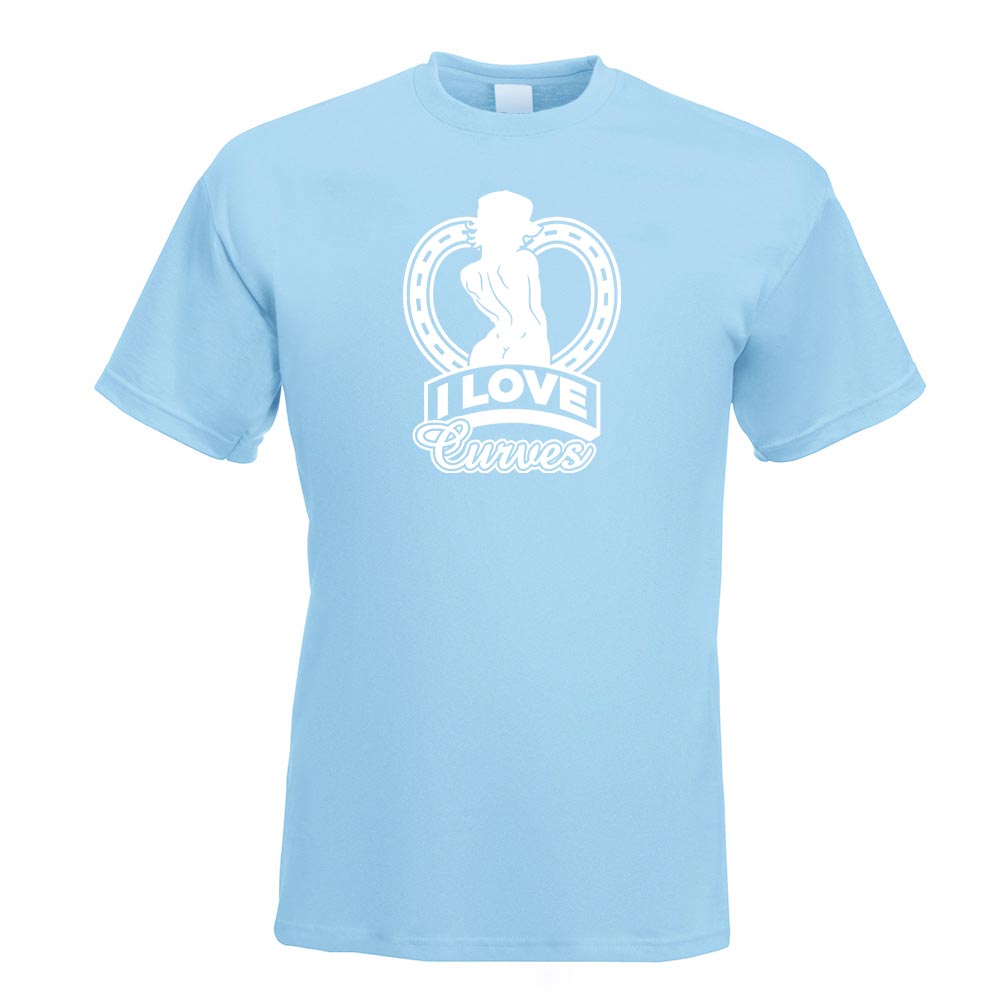 I Love Curves - sexy Kurven T-Shirt Motiv bedruckt Funshirt Design Print - Picture 11 of 19