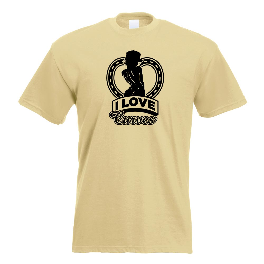 I Love Curves - sexy Kurven T-Shirt Motiv bedruckt Funshirt Design Print - Picture 12 of 19