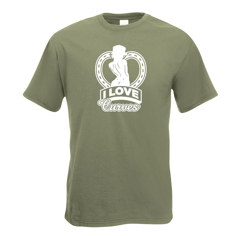 I Love Curves - sexy Kurven T-Shirt Motiv bedruckt Funshirt Design Print - Picture 14 of 19