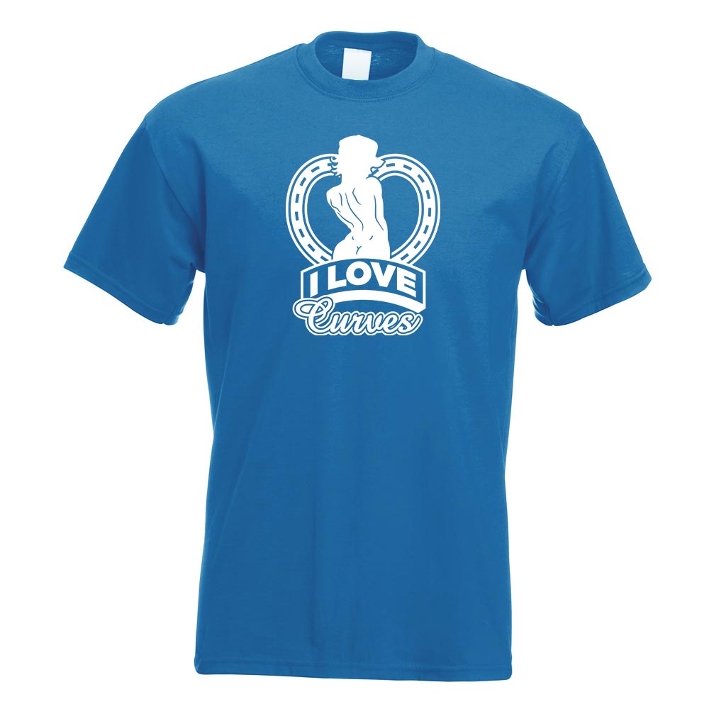 I Love Curves - sexy Kurven T-Shirt Motiv bedruckt Funshirt Design Print - Picture 17 of 19