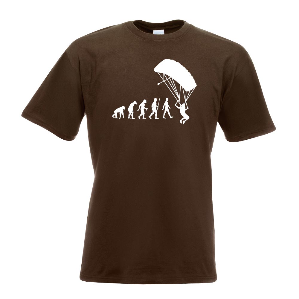 Gleitschirmfliegen Evolution T-Shirt Motiv bedruckt Funshirt Design Print - Picture 6 of 19