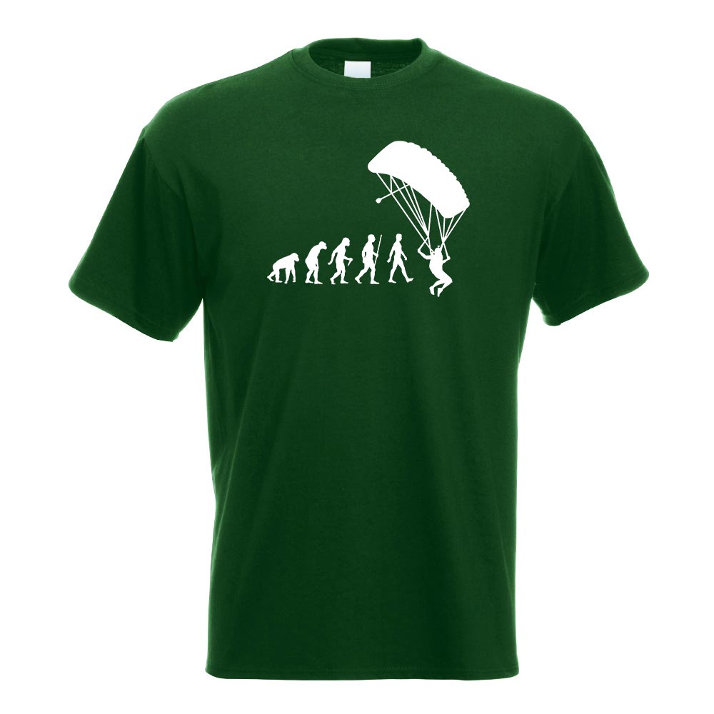 Gleitschirmfliegen Evolution T-Shirt Motiv bedruckt Funshirt Design Print - Picture 7 of 19