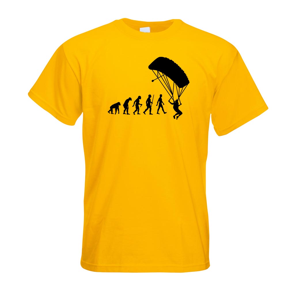 Gleitschirmfliegen Evolution T-Shirt Motiv bedruckt Funshirt Design Print - Picture 8 of 19