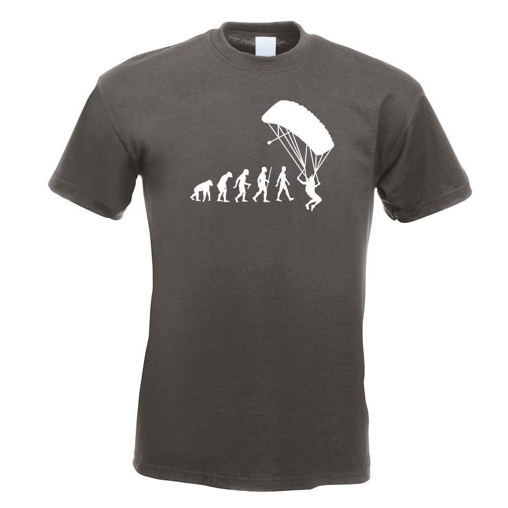 Gleitschirmfliegen Evolution T-Shirt Motiv bedruckt Funshirt Design Print - Picture 9 of 19