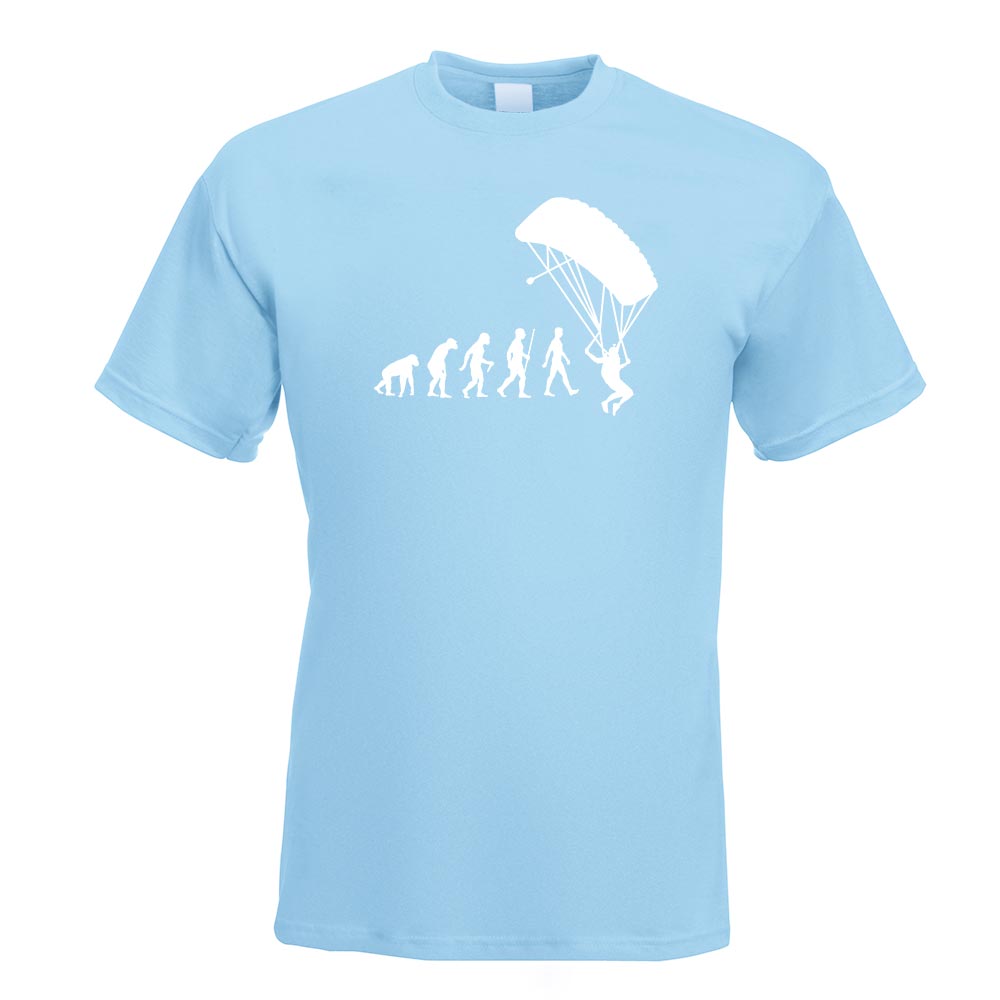 Gleitschirmfliegen Evolution T-Shirt Motiv bedruckt Funshirt Design Print - Picture 11 of 19