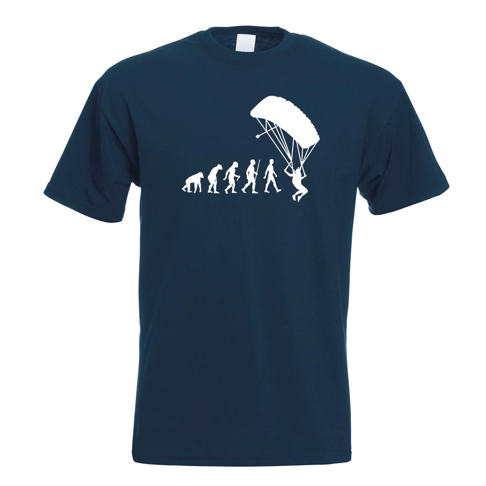 Gleitschirmfliegen Evolution T-Shirt Motiv bedruckt Funshirt Design Print - Picture 13 of 19