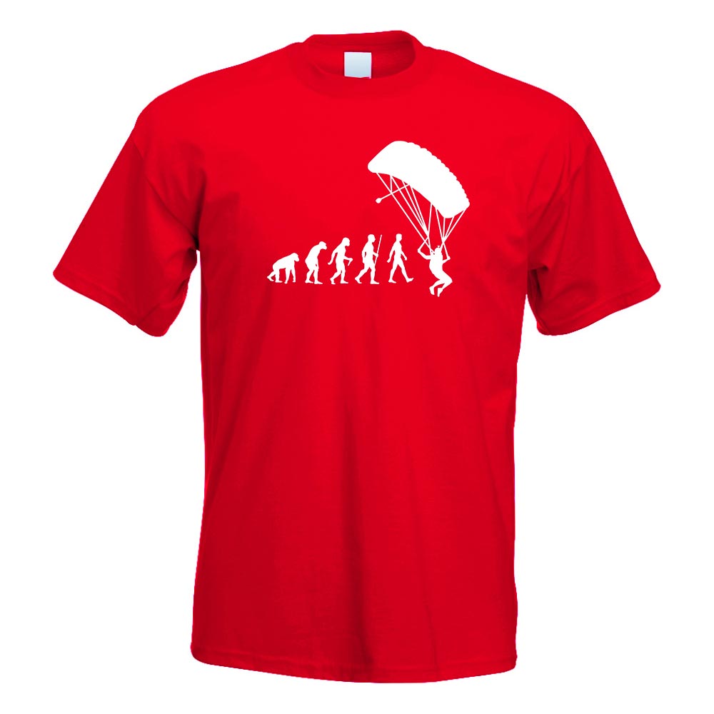 Gleitschirmfliegen Evolution T-Shirt Motiv bedruckt Funshirt Design Print - Picture 16 of 19