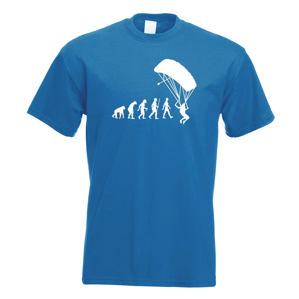 Gleitschirmfliegen Evolution T-Shirt Motiv bedruckt Funshirt Design Print - Picture 17 of 19