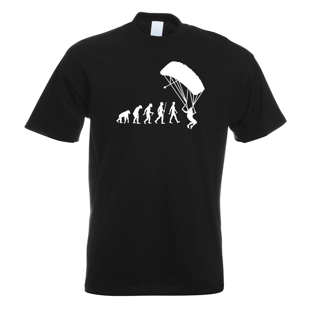 Gleitschirmfliegen Evolution T-Shirt Motiv bedruckt Funshirt Design Print - Picture 18 of 19