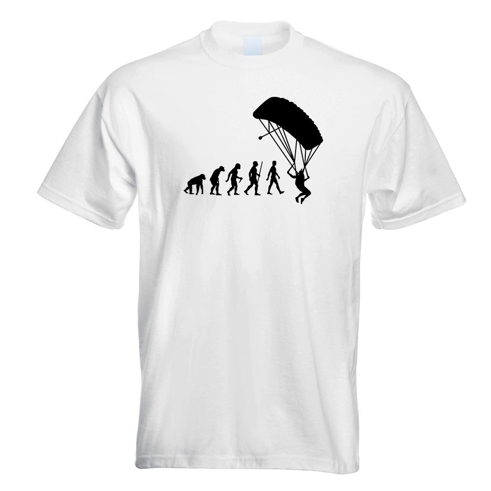 Gleitschirmfliegen Evolution T-Shirt Motiv bedruckt Funshirt Design Print - Picture 19 of 19