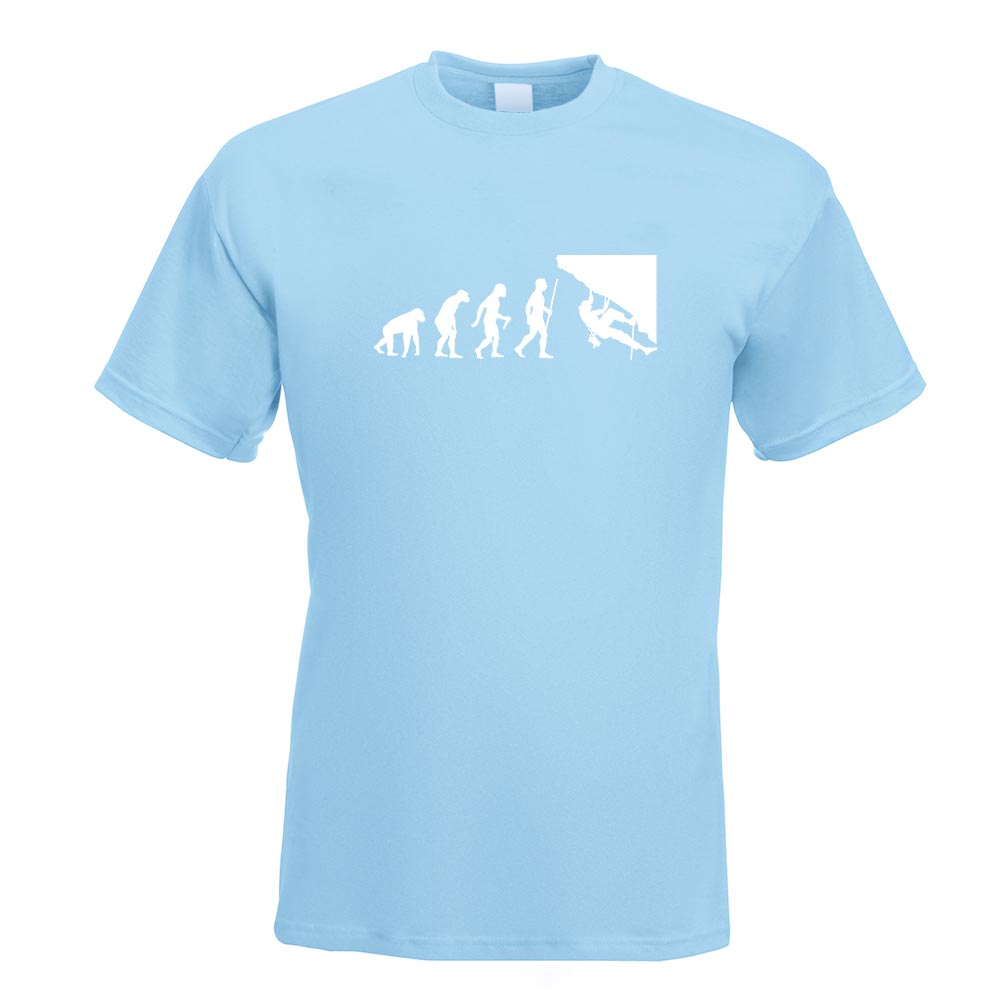 Klettern Kletterer Evolution T-Shirt Motiv bedruckt Funshirt Design Print - Picture 11 of 19