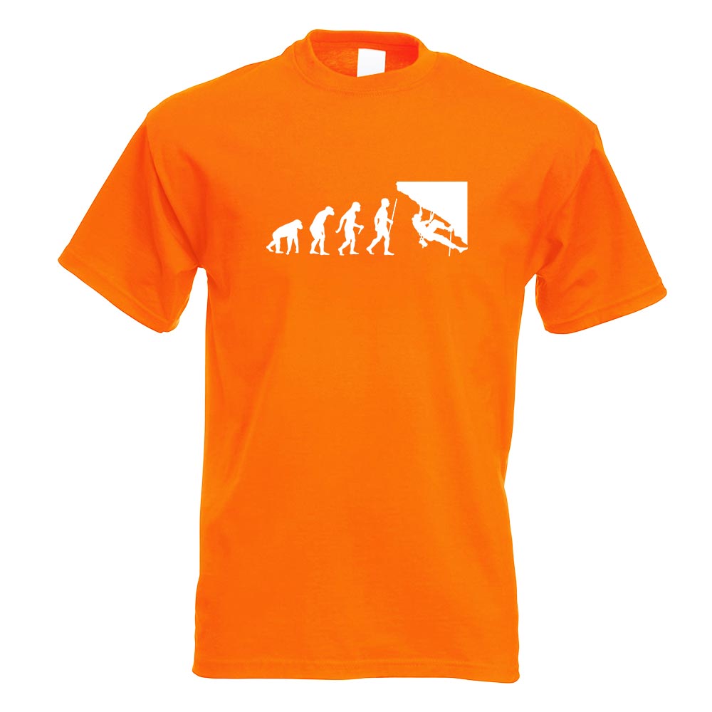 Klettern Kletterer Evolution T-Shirt Motiv bedruckt Funshirt Design Print - Picture 15 of 19