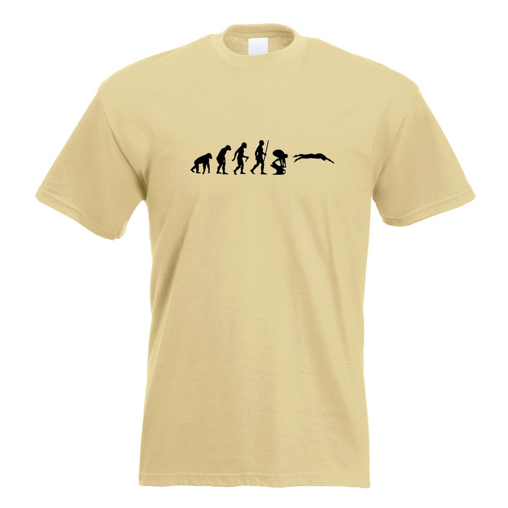 Schwimmen Evolution T-Shirt Motiv bedruckt Funshirt Design Print - Picture 12 of 19