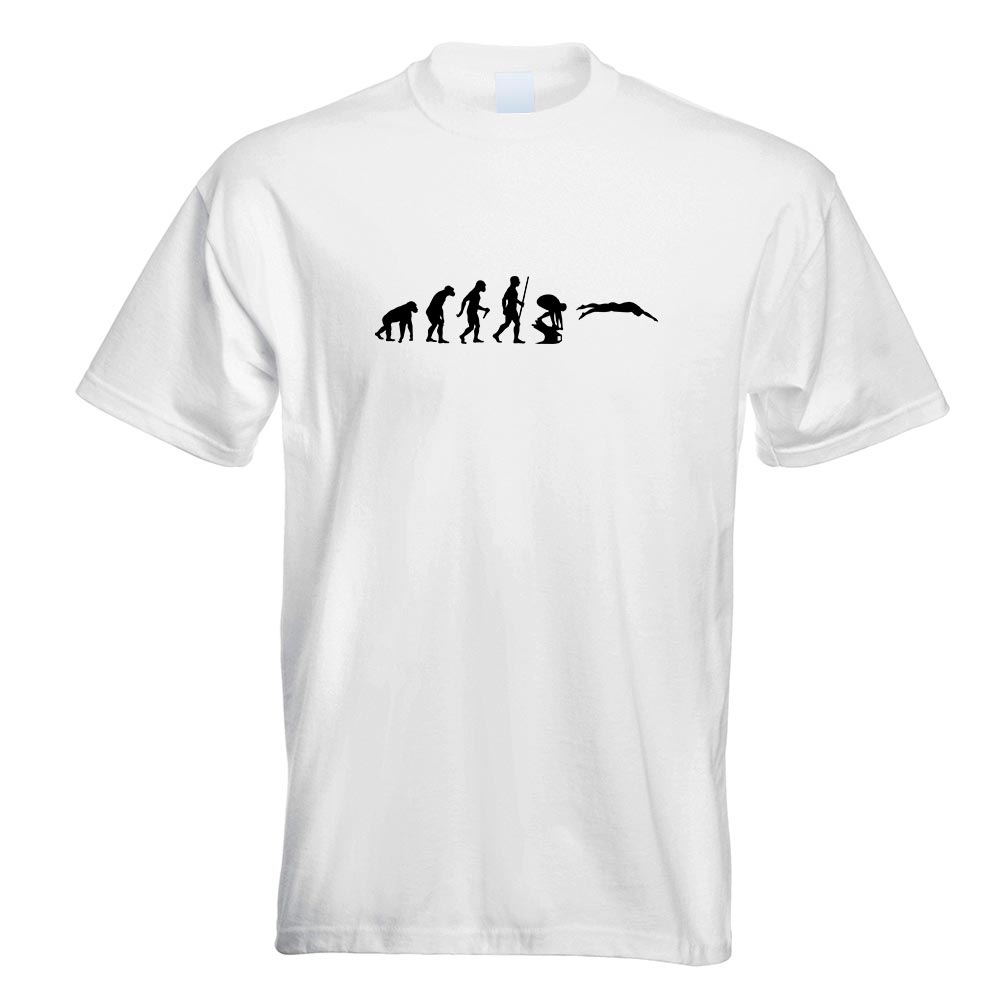 Schwimmen Evolution T-Shirt Motiv bedruckt Funshirt Design Print - Picture 19 of 19