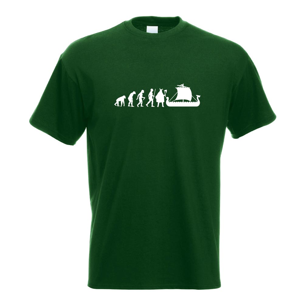 Wikinger Schiff Evolution T-Shirt Motiv bedruckt Funshirt Design Print - Picture 7 of 19