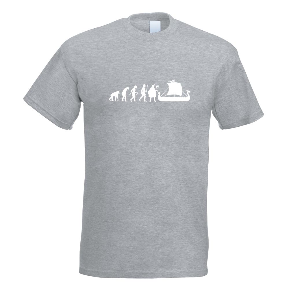 Wikinger Schiff Evolution T-Shirt Motiv bedruckt Funshirt Design Print - Picture 10 of 19