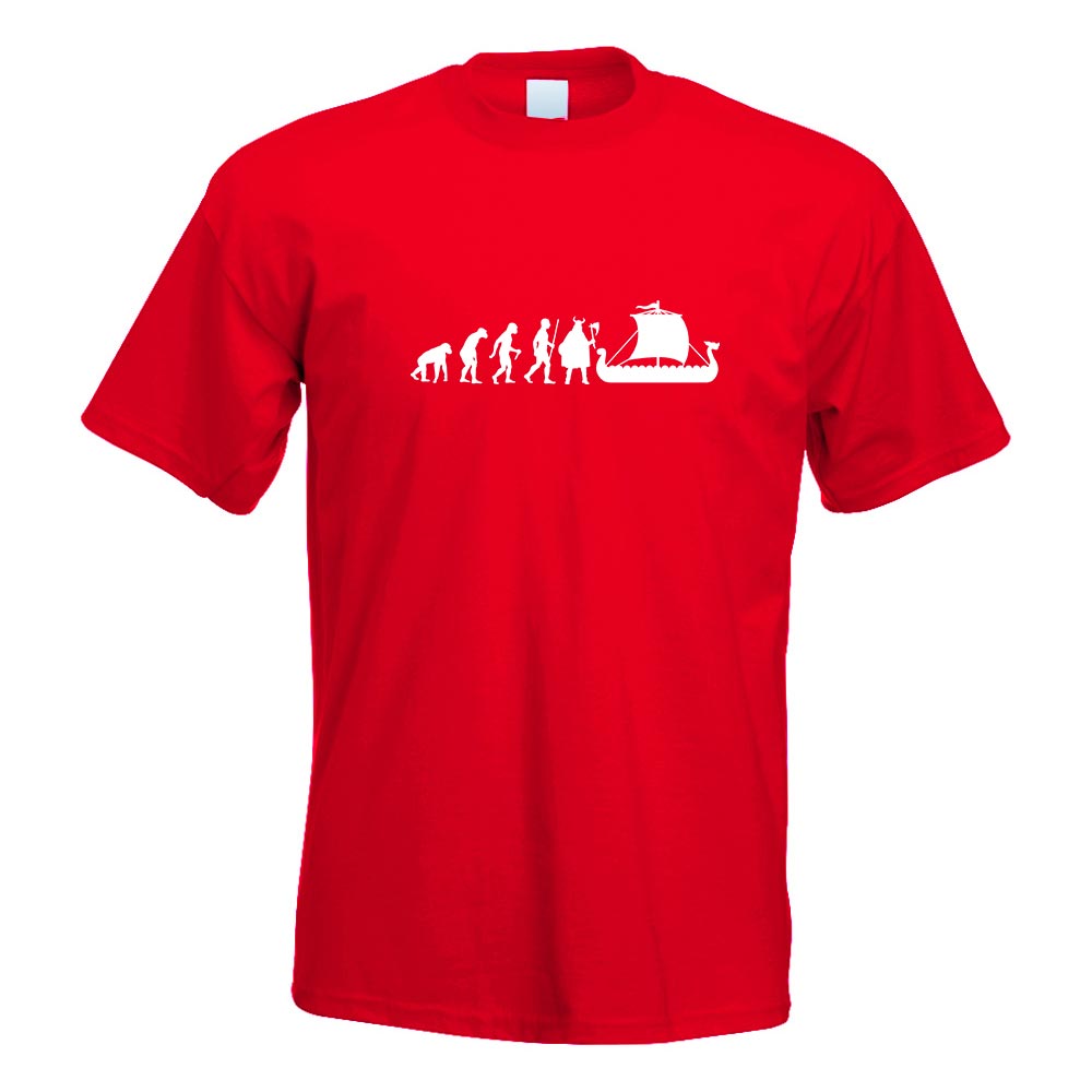 Wikinger Schiff Evolution T-Shirt Motiv bedruckt Funshirt Design Print - Picture 16 of 19