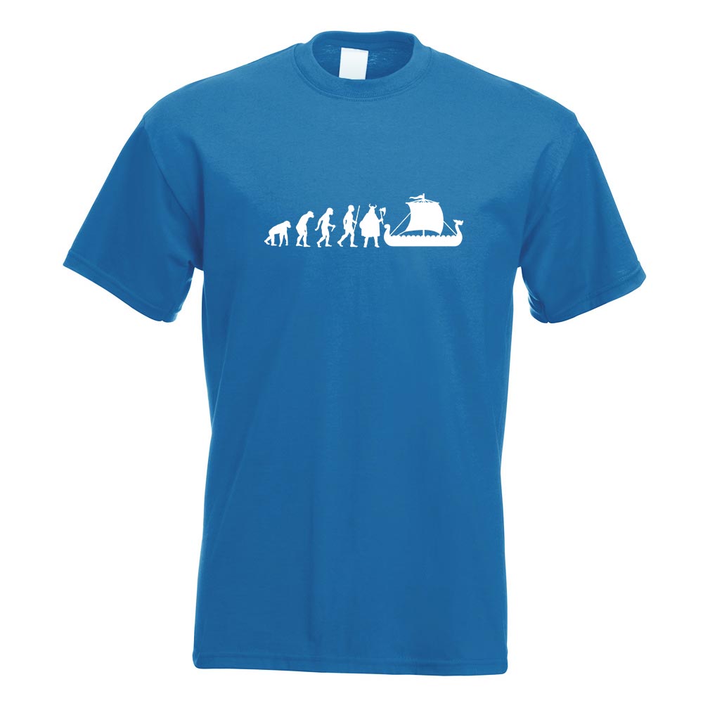 Wikinger Schiff Evolution T-Shirt Motiv bedruckt Funshirt Design Print - Picture 17 of 19