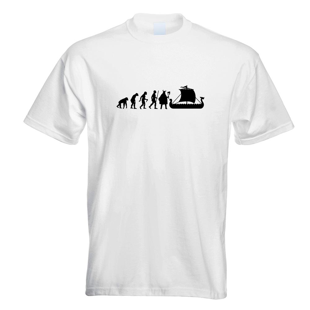 Wikinger Schiff Evolution T-Shirt Motiv bedruckt Funshirt Design Print - Picture 19 of 19