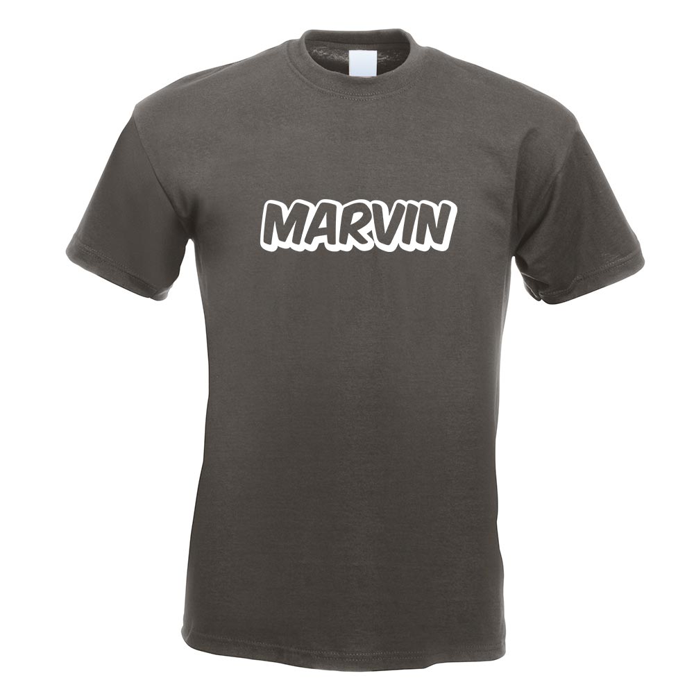 Marvin Vorname Jungen T-Shirt Motiv bedruckt Funshirt Design Print - Picture 9 of 19