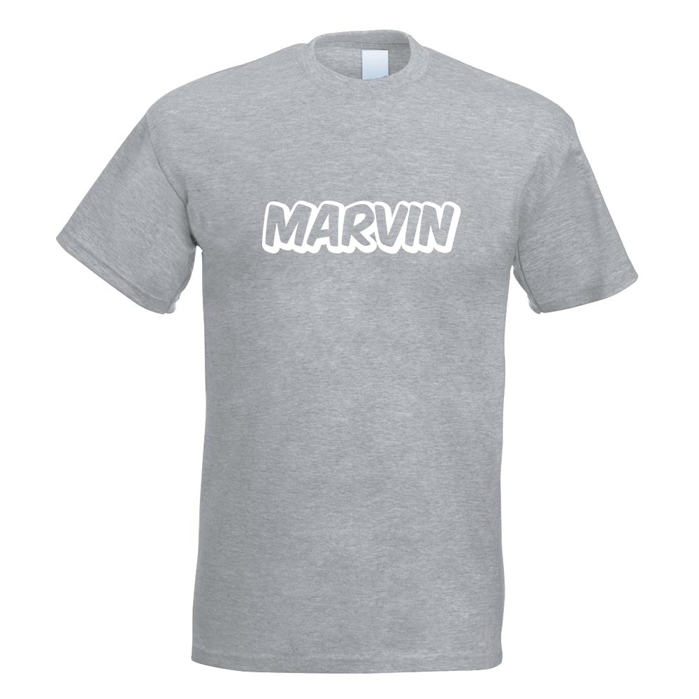 Marvin Vorname Jungen T-Shirt Motiv bedruckt Funshirt Design Print - Picture 10 of 19