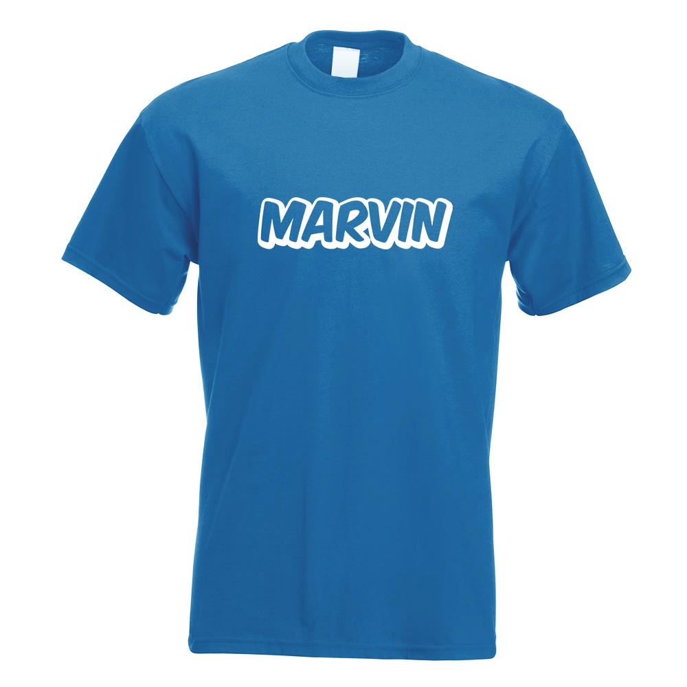Marvin Vorname Jungen T-Shirt Motiv bedruckt Funshirt Design Print - Picture 17 of 19