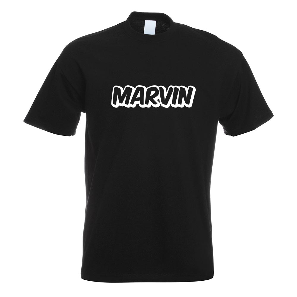 Marvin Vorname Jungen T-Shirt Motiv bedruckt Funshirt Design Print - Picture 18 of 19