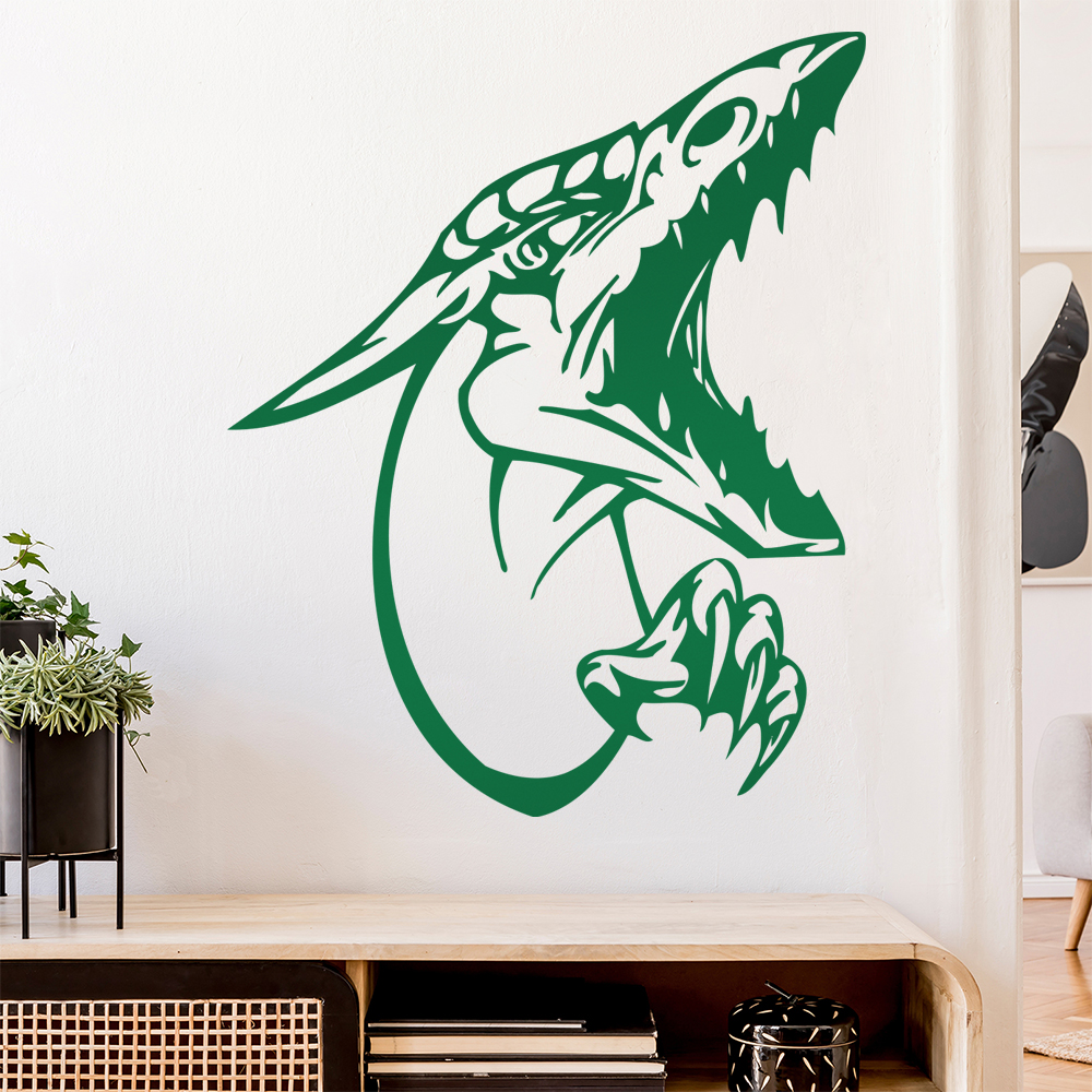 Drachen Kopf Wandtattoo Wohnzimmer Wandaufkleber 0012 - Bild 109 von 204