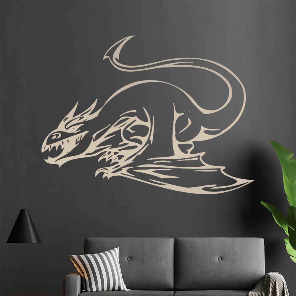 Drachen Angriff Wandtattoo Wohnzimmer Wandaufkleber 0013 - Picture 169 of 204