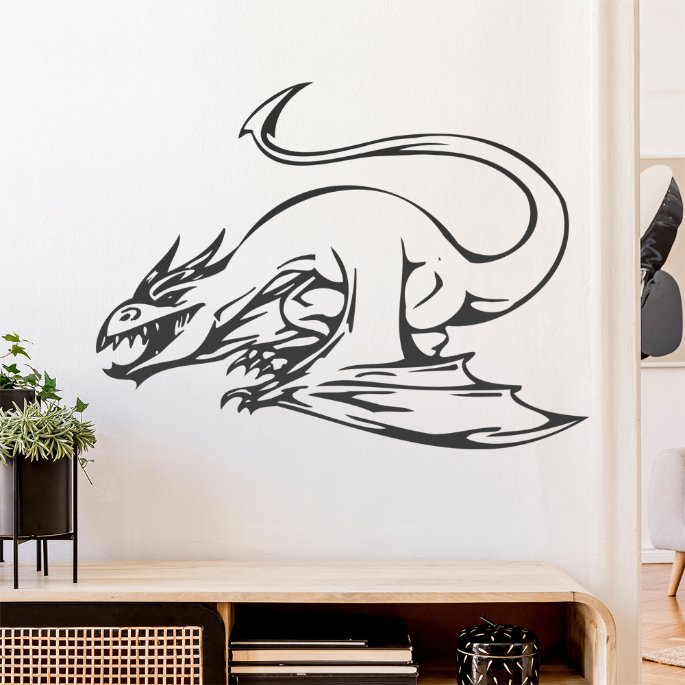 Drachen Angriff Wandtattoo Wohnzimmer Wandaufkleber 0013 - Picture 151 of 204