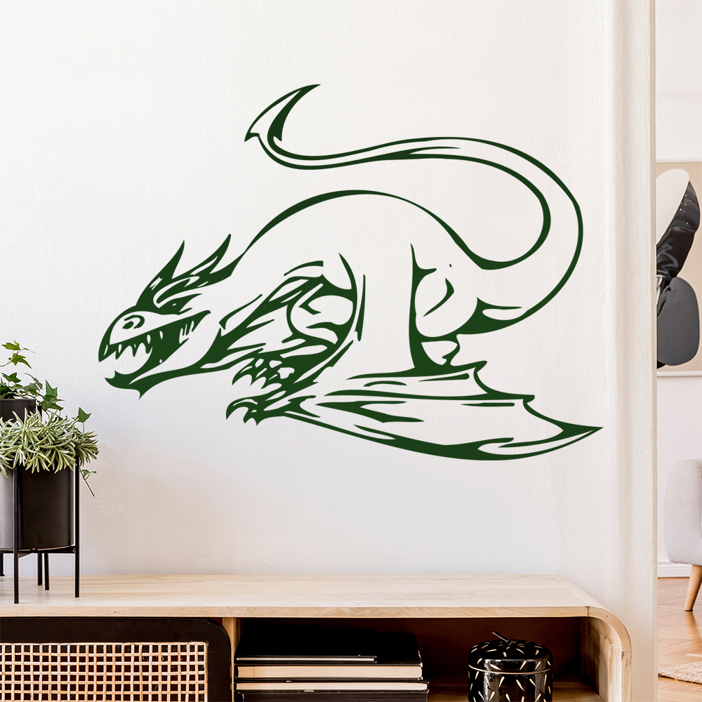 Drachen Angriff Wandtattoo Wohnzimmer Wandaufkleber 0013 - Picture 103 of 204