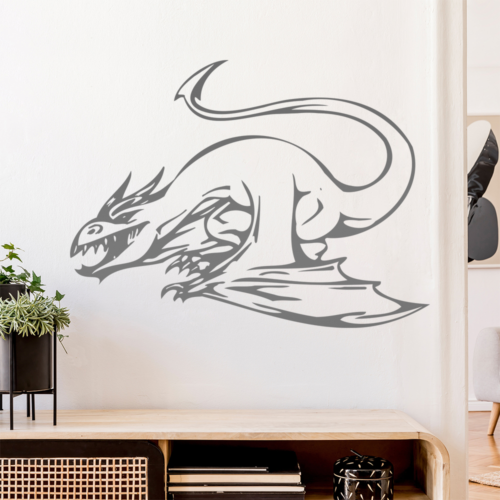 Drachen Angriff Wandtattoo Wohnzimmer Wandaufkleber 0013 - Picture 139 of 204