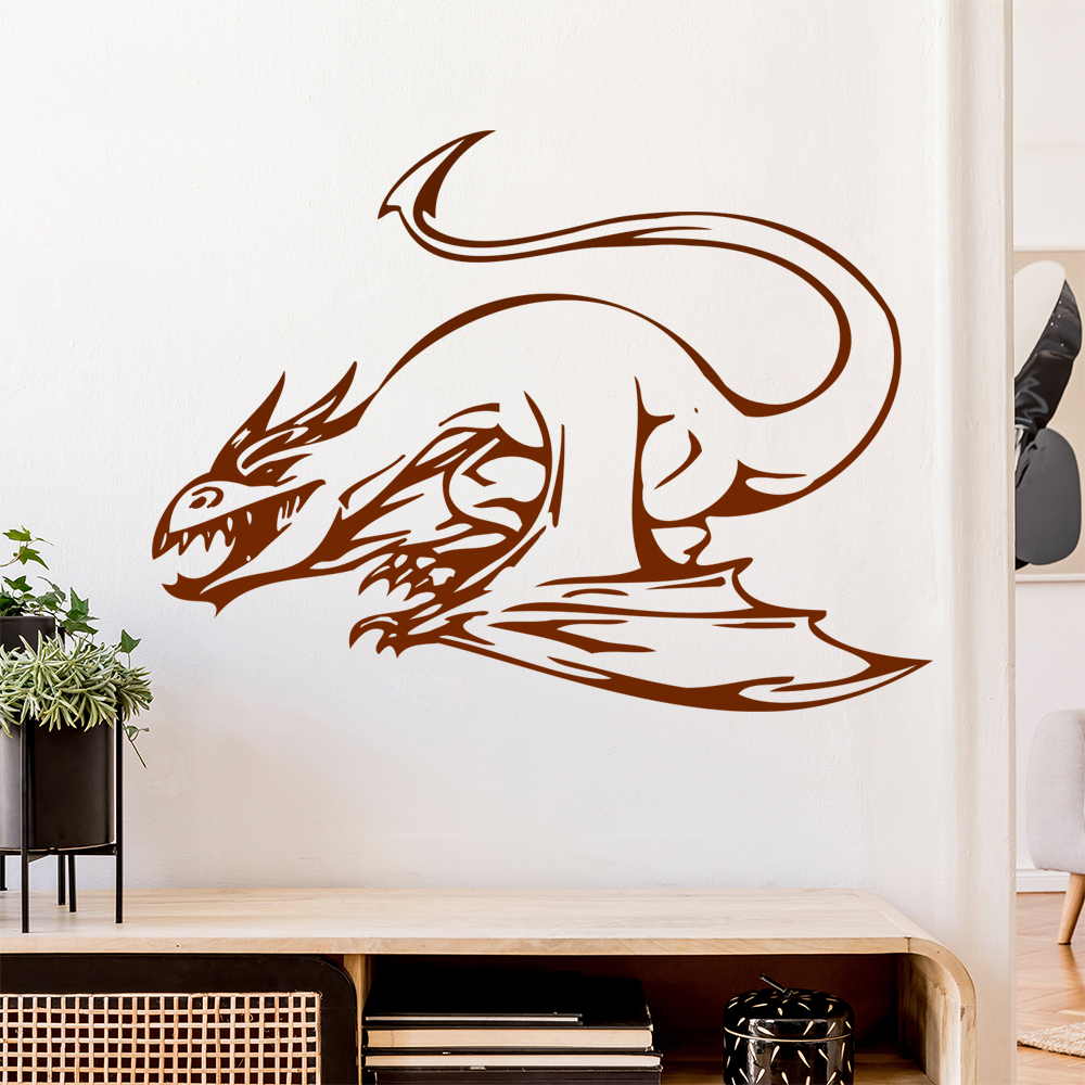 Drachen Angriff Wandtattoo Wohnzimmer Wandaufkleber 0013 - Picture 175 of 204