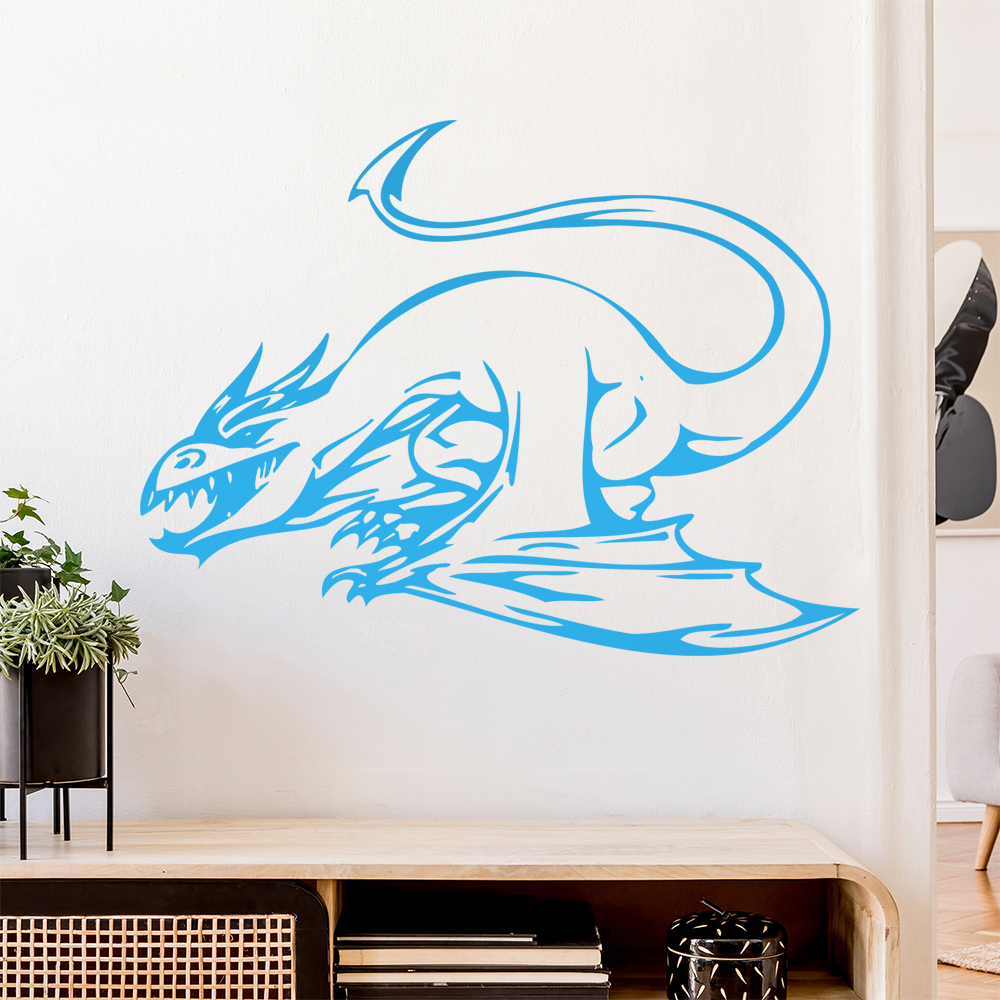 Drachen Angriff Wandtattoo Wohnzimmer Wandaufkleber 0013 - Picture 85 of 204