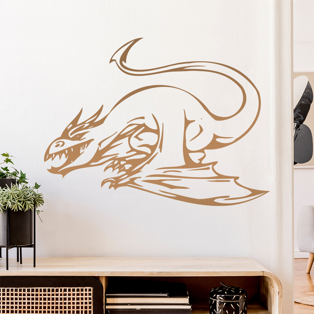 Drachen Angriff Wandtattoo Wohnzimmer Wandaufkleber 0013 - Picture 163 of 204