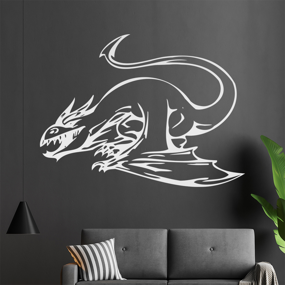 Drachen Angriff Wandtattoo Wohnzimmer Wandaufkleber 0013 - Picture 145 of 204