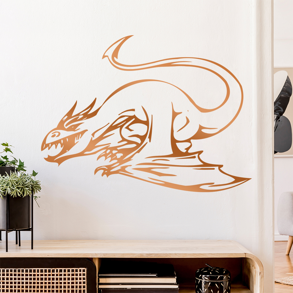 Drachen Angriff Wandtattoo Wohnzimmer Wandaufkleber 0013 - Picture 199 of 204