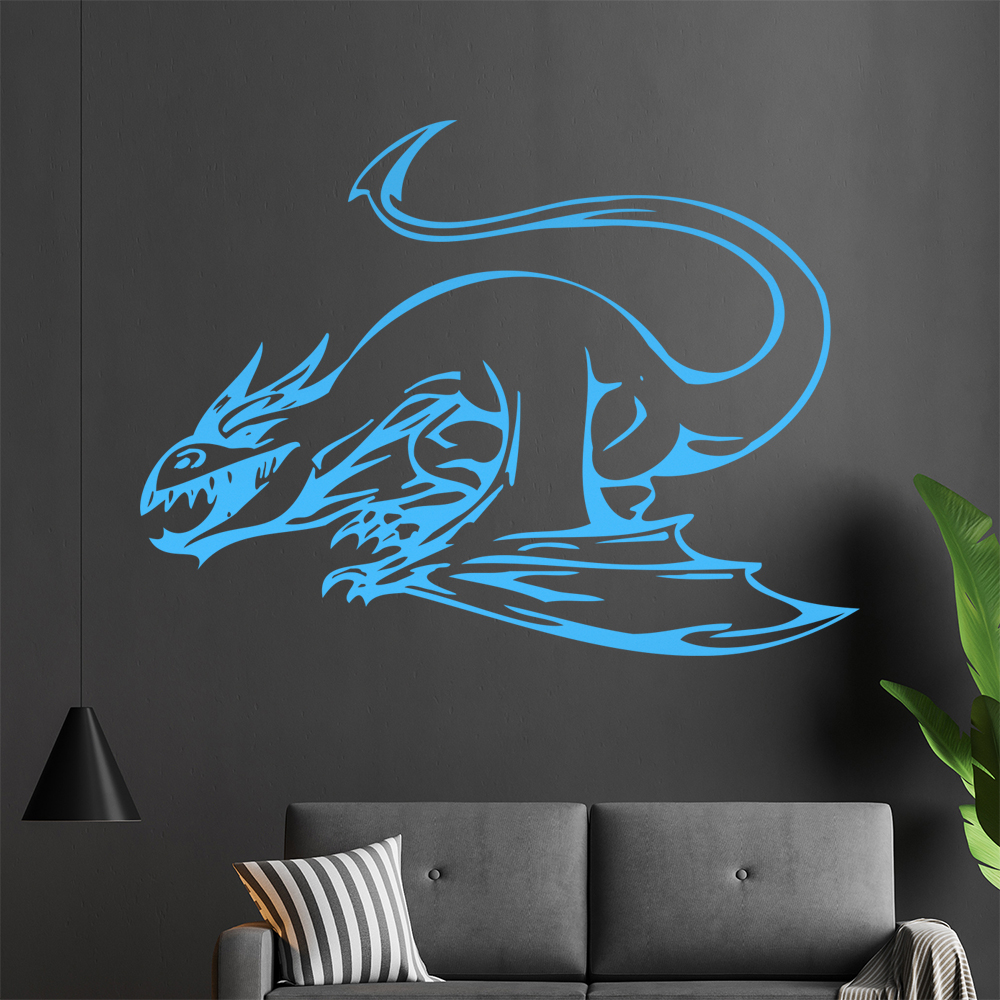 Drachen Angriff Wandtattoo Wohnzimmer Wandaufkleber 0013 - Picture 97 of 204